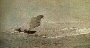 Winslow Homer Vessels away by strong wind Sweden oil painting artist